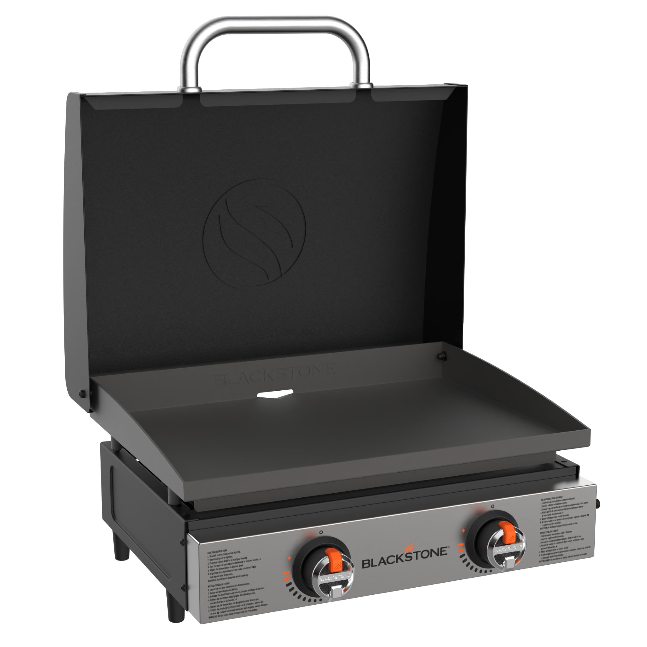 615DTUqR15L Blackstone 22″ Griddle Tischgrill mit 2 Brennern und Deckel – Bild 1