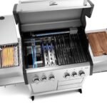 BURNHARD Gasgrill mit 4 Brennern, Heckbrenner und Gusseisen-Grillrost – Bild 5