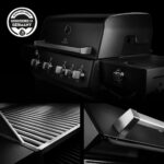 BURNHARD Big FRED Deluxe Gasgrill, 4 Brenner, Edelstahlrost, Schwarz-Matt – Bild 6