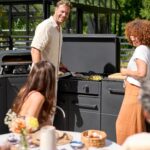 Cozze Combo 900 2-in-1 Gasgrill & Plancha, 3 Brenner, Deckel, Thermometer, Emaille-Gusseisenplatte – Bild 5