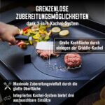 Char-Broil Versa-Tile 3-in-1 Gasgrill, Griddle, Grill & Pizzaofen – Bild 3