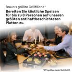 Braun MultiGrill 9 CG 9167 Kontaktgrill mit Grill-, Flach- & Waffelplatten, Temperaturfühler, Boost 265 °C – Bild 4