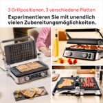 Braun MultiGrill 9 CG 9167 Kontaktgrill mit Grill-, Flach- & Waffelplatten, Temperaturfühler, Boost 265 °C – Bild 3
