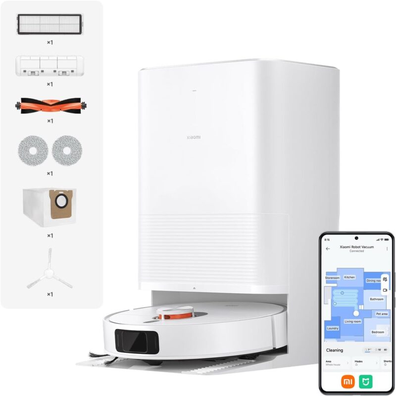 Xiaomi X20 Pro Saugroboter mit Wischfunktion, 7.000 Pa Saugkraft