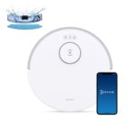 ECOVACS DEEBOT N20 Plus Saugroboter mit Wischfunktion, 8000Pa Saugkraft, staubbeutellose PureCyclone Station, Anti-Haar-Verhedderung, bis zu 300 Minuten Laufzeit, White