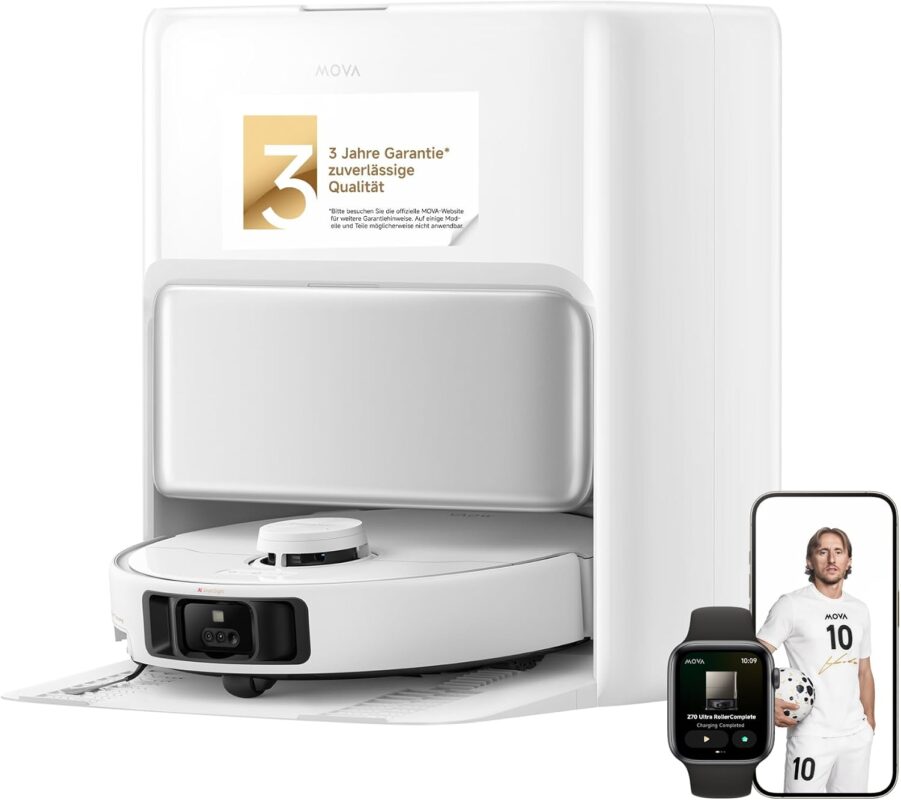 MOVA P50 Pro Ultra Saugroboter mit Wischfunktion, 5 °C Dock-Selbstreinig