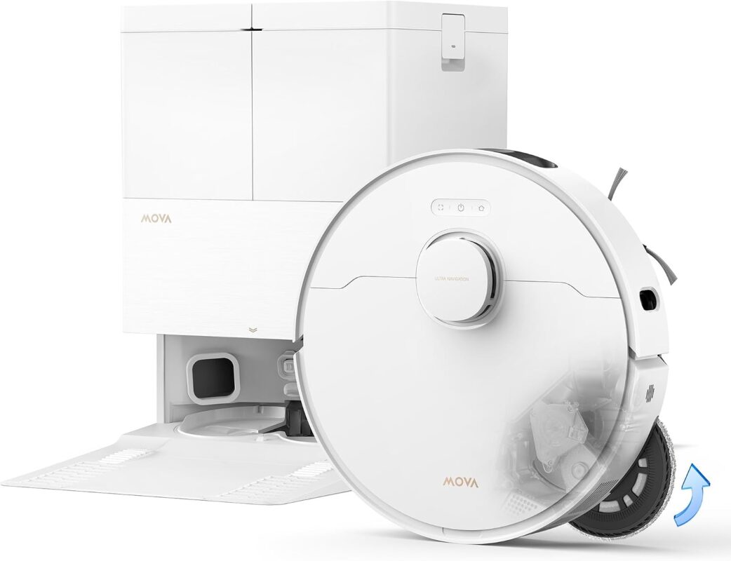 MOVA E50 Pro Ultra Saugroboter, 30.000Pa, 100°C Wasser-Moppreinigung, Weiß