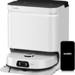 EUREKA J15 Ultra Saugroboter mit Wischfunktion Absaugstation, 19.000 Pa Roboterstaubsauger, Automatische Mopphebung 12mm, Anti-Wickel, Heißwasser-Reinigung 75°C, Saug Wischroboter mit Selbstreinigung