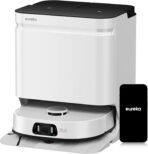 EUREKA J15 Ultra Saugroboter mit Wischfunktion Absaugstation, 19.000 Pa Roboterstaubsauger, Automatische Mopphebung 12mm, Anti-Wickel, Heißwasser-Reinigung 75°C, Saug Wischroboter mit Selbstreinigung
