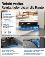 ECOVACS X12S OMNICYCLONE Care kit Saugroboter mit Wischfunktion, 53AW Blast