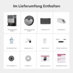 Ultenic Saugroboter mit Wischfunktion, 20.000Pa Saugkraft, Anti-Tangle