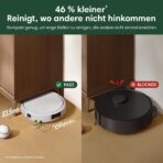 iRobot Roomba® Plus 515 Combo Roboter + AutoWash™ Dock, 22Kpa, Multifunktions‑Dock, Wäscht und trocknet die Wischpads bei heißer Temperatur, Clearview LiDAR, Entleert-Sich, Weiß