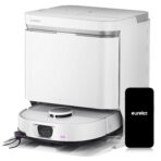 EUREKA J15 Ultra Saugroboter mit Wischfunktion Absaugstation, 19.000 Pa Roboterstaubsauger, Automatische Mopphebung 12mm, Anti-Wickel, Heißwasser-Reinigung 75°C, Saug Wischroboter mit Selbstreinigung