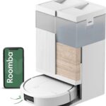 iRobot Roomba® Plus 575 Combo Roboter + AutoWash™ Dock, 25Kpa, Multifunktions‑Dock,Wäscht und trocknet die Wischpads bei heißer Temperatur, Clearview LiDAR+Kamera, Entleert-Sich, Schwarz