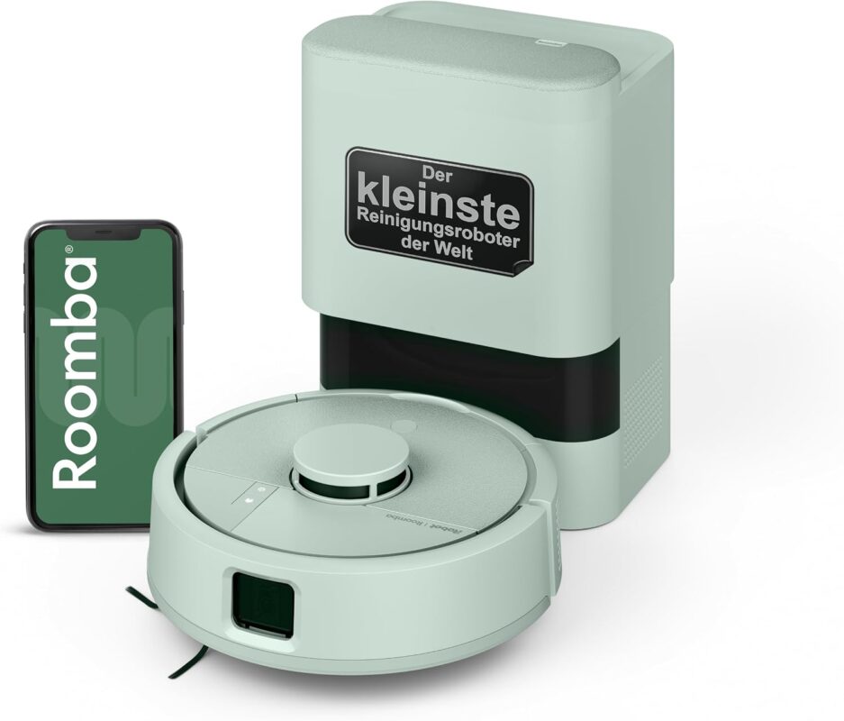 iRobot Roomba Mini Saugroboter mit Wischfunktion, AutoEmpty Basis, LiDAR