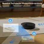 roborock Q10 S5+ Set Saugroboter mit Wischfunktion, 10.000 Pa Saugkraft