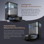Ultenic Saugroboter mit Wischfunktion, 20.000Pa Saugkraft, Anti-Tangle