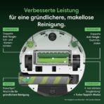iRobot Roomba 775C Saugroboter, AutoWash Basis, 75 °C Heißwasser-Wischwalze