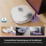 EUREKA J15 Ultra Saugroboter mit Wischfunktion Absaugstation, 19.000 Pa Roboterstaubsauger, Automatische Mopphebung 12mm, Anti-Wickel, Heißwasser-Reinigung 75°C, Saug Wischroboter mit Selbstreinigung