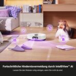 EUREKA J15 Ultra Saugroboter mit Wischfunktion Absaugstation, 19.000 Pa Roboterstaubsauger, Automatische Mopphebung 12mm, Anti-Wickel, Heißwasser-Reinigung 75°C, Saug Wischroboter mit Selbstreinigung