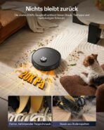 uninell Staubsauger Roboter mit Wischfunktion 20000Pa mit Absaugstation