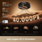 dreame Aqua20 Pro Ultra Roller X Complete Saug- und Wischroboter, Schwarz