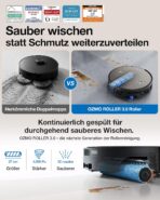 ECOVACS X12S OMNICYCLONE Care kit Saugroboter mit Wischfunktion, 53AW Blast