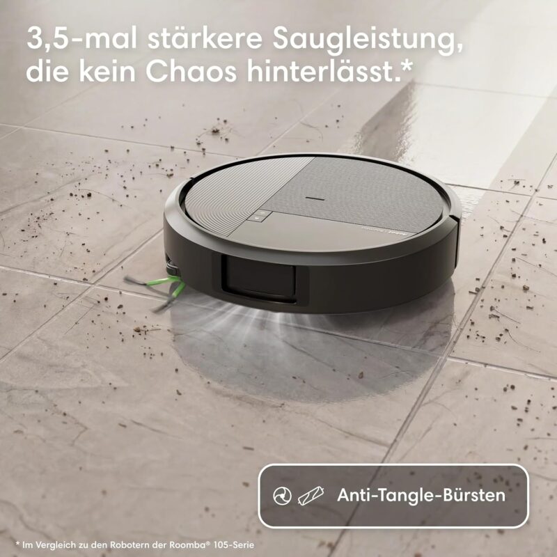 iRobot Roomba Plus 576 Saugroboter, AutoWash Basis, Heißwasser-Wischmopp