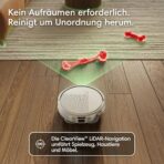 iRobot Roomba® Plus 515 Combo Roboter + AutoWash™ Dock, 22Kpa, Multifunktions‑Dock, Wäscht und trocknet die Wischpads bei heißer Temperatur, Clearview LiDAR, Entleert-Sich, Weiß